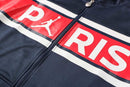 Conjunto Inverno PSG Azul e Vermelho Nike - Com Fecho e Capuz